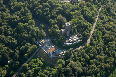 Luftaufnahme Turmberg Durlach